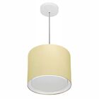 Lustre Pendente Cilíndrico Duplo Vivare Md-4284 Cúpula Em Tec