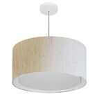Lustre Pendente Cilíndrico Duplo Vivare Md-4288 Cúpula Em Tec