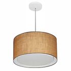 Lustre Pendente Cilíndrico Duplo Vivare Md-4290 Cúpula Em Tec