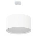 Lustre Pendente Cilíndrico Duplo Vivare Md-4293 Cúpula Em Tec