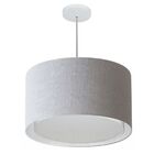 Lustre Pendente Cilíndrico Duplo Vivare Md-4293 Cúpula Em Tec