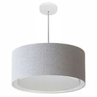 Lustre Pendente Cilíndrico Duplo Vivare Md-4294 Cúpula Em Tec