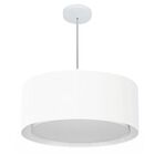 Lustre Pendente Cilíndrico Duplo Vivare Md-4294 Cúpula Em Tec
