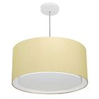 Lustre Pendente Cilíndrico Duplo Vivare Md-4295 Cúpula Em Tec