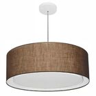 Lustre Pendente Cilíndrico Duplo Vivare Md-4297 Cúpula Em Tec