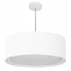 Lustre Pendente Cilíndrico Duplo Vivare Md-4297 Cúpula Em Tec