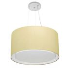 Lustre Pendente Cilíndrico Duplo Vivare Md-4299 Cúpula Em Tec