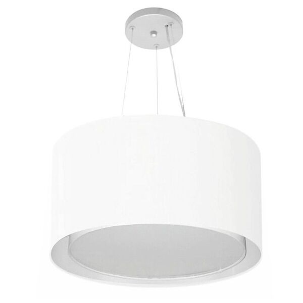 Lustre Pendente Cilíndrico Duplo Vivare Md-4299 Cúpula Em Tec