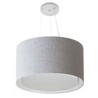 Lustre Pendente Cilíndrico Duplo Vivare Md-4299 Cúpula Em Tec
