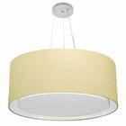 Lustre Pendente Cilíndrico Duplo Vivare Md-4301 Cúpula Em Tec