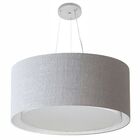 Lustre Pendente Cilíndrico Duplo Vivare Md-4302 Cúpula Em Tec