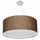 Lustre Pendente Cilíndrico Duplo Vivare Md-4302 Cúpula Em Tec