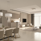 Lustre Pendente Cilíndrico Madeira Branco Laca E Cristais - 7