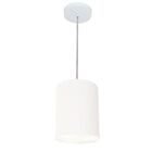 Lustre Pendente Cilíndrico Md-4012 Cúpula Em Tecido 18x25cm B