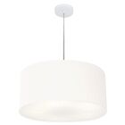 Lustre Pendente Cilíndrico Md-4049 Cúpula Em Tecido 50x21cm B