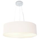 Lustre Pendente Cilíndrico Md-4136 Cúpula Em Tecido 80x15cm B