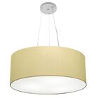 Lustre Pendente Cilíndrico Md-4188 Cúpula Em Tecido 50x25cm A