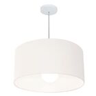 Lustre Pendente Cilíndrico Md-4208 Cúpula Em Tecido 55x30cm B