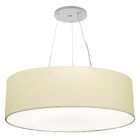 Lustre Pendente Cilíndrico Md-4381 Cúpula Em Tecido 100x30cm