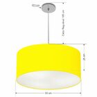 Lustre Pendente Cilíndrico Vivare Free Lux Md-4386 Cúpula Em