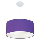Lustre Pendente Cilíndrico Vivare Free Lux Pe-4386br Cúpula E