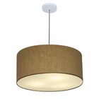 Lustre Pendente Cilíndrico Vivare Free Lux Pe-4386br Cúpula E