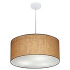 Lustre Pendente Cilíndrico Vivare Free Lux Pe-4386br Cúpula E