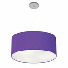 Lustre Pendente Cilíndrico Vivare Free Lux Pe-4386cz Cúpula E