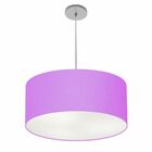 Lustre Pendente Cilíndrico Vivare Free Lux Pe-4386cz Cúpula E