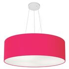 Lustre Pendente Cilíndrico Vivare Md-4010 Cúpula Em Tecido 60