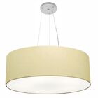 Lustre Pendente Cilíndrico Vivare Md-4010 Cúpula Em Tecido 60