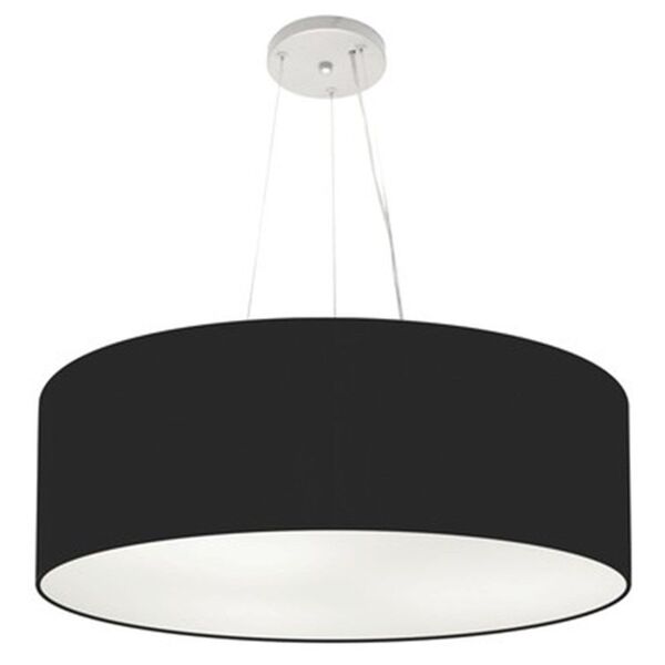 Lustre Pendente Cilíndrico Vivare Md-4010 Cúpula Em Tecido 60
