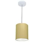 Lustre Pendente Cilíndrico Vivare Md-4012 Cúpula Em Tecido 18