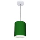 Lustre Pendente Cilíndrico Vivare Md-4012 Cúpula Em Tecido 18