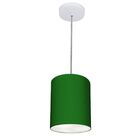 Lustre Pendente Cilíndrico Vivare Md-4012 Cúpula Em Tecido 18