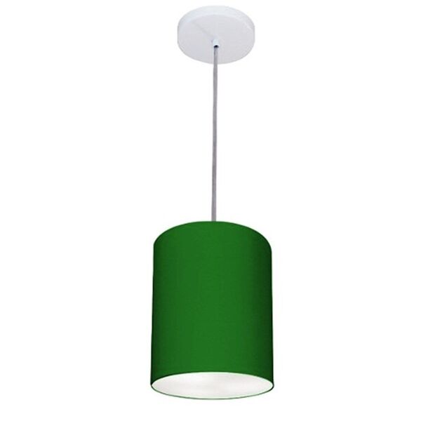 Lustre Pendente Cilíndrico Vivare Md-4012 Cúpula Em Tecido 18