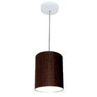 Lustre Pendente Cilíndrico Vivare Md-4012 Cúpula Em Tecido 18
