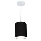 Lustre Pendente Cilíndrico Vivare Md-4012 Cúpula Em Tecido 18