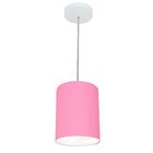 Lustre Pendente Cilíndrico Vivare Md-4012 Cúpula Em Tecido 18