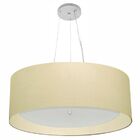 Lustre Pendente Cilíndrico Vivare Md-4013 Cúpula Em Tecido 60