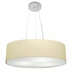 Lustre Pendente Cilíndrico Vivare Md-4029 Cúpula Em Tecido 60