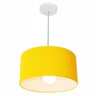 Lustre Pendente Cilíndrico Vivare Md-4031 Cúpula Em Tecido 40