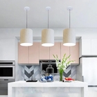 Lustre Pendente Cilíndrico Vivare Md-4036 Cúpula Em Tecido 30