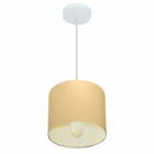 Lustre Pendente Cilíndrico Vivare Md-4046 Cúpula Em Tecido 18