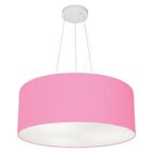 Lustre Pendente Cilíndrico Vivare Md-4047 Cúpula Em Tecido 50