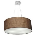 Lustre Pendente Cilíndrico Vivare Md-4047 Cúpula Em Tecido 50