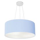 Lustre Pendente Cilíndrico Vivare Md-4047 Cúpula Em Tecido 50