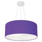 Lustre Pendente Cilíndrico Vivare Md-4047 Cúpula Em Tecido 50