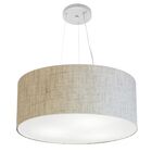 Lustre Pendente Cilíndrico Vivare Md-4047 Cúpula Em Tecido 50