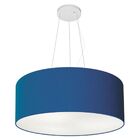 Lustre Pendente Cilíndrico Vivare Md-4047 Cúpula Em Tecido 50